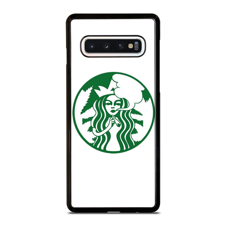 STARBUCKS MARIJUANA ART Samsung Galaxy S10 Case