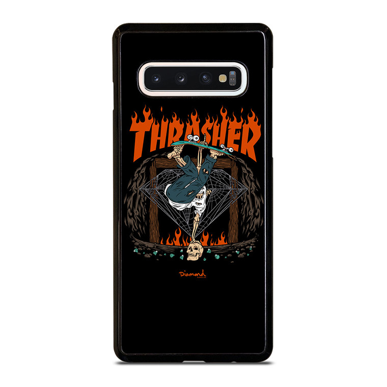 THRASHER DIAMOND SUPPLY CO Samsung Galaxy S10 Case