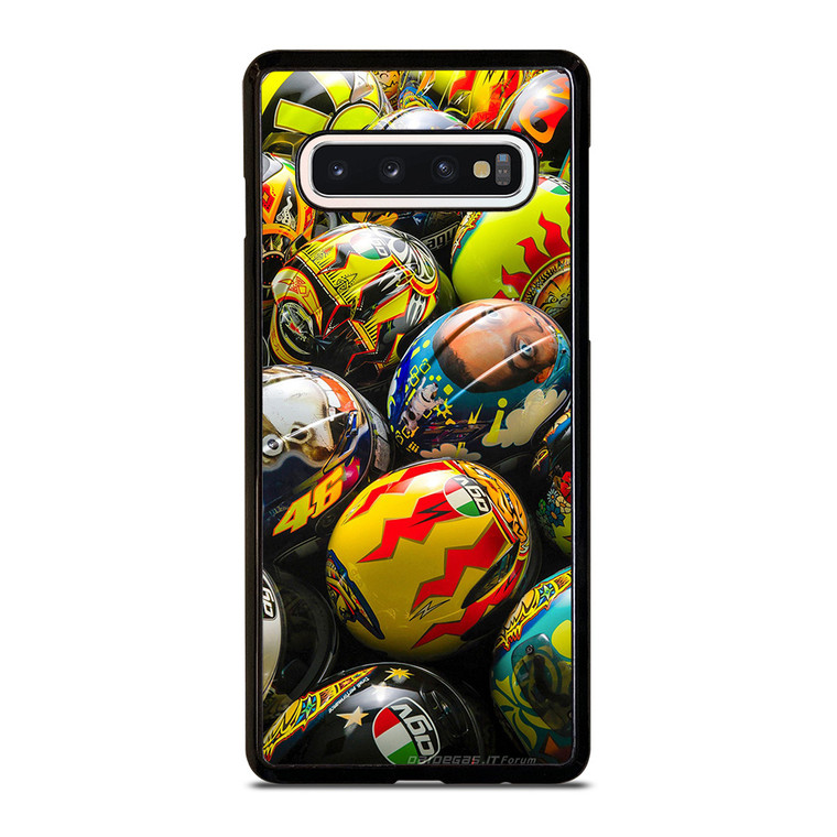 VALENTINO ROSSI AGV COLLECTION HELMETS Samsung Galaxy S10 Case