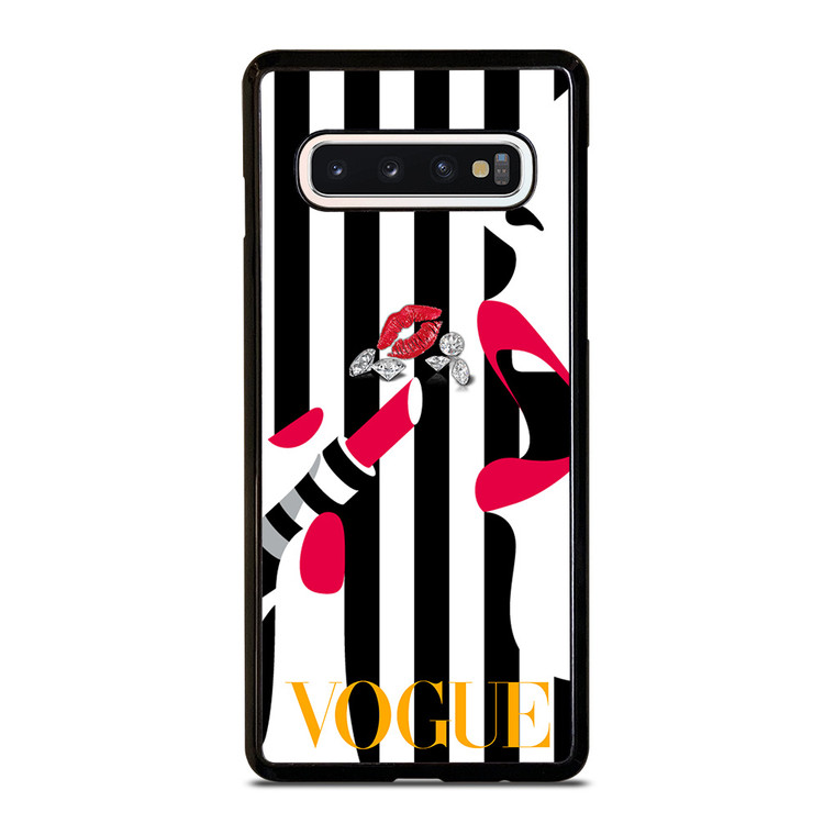 VOGUE LOGO LIPSTICK Samsung Galaxy S10 Case
