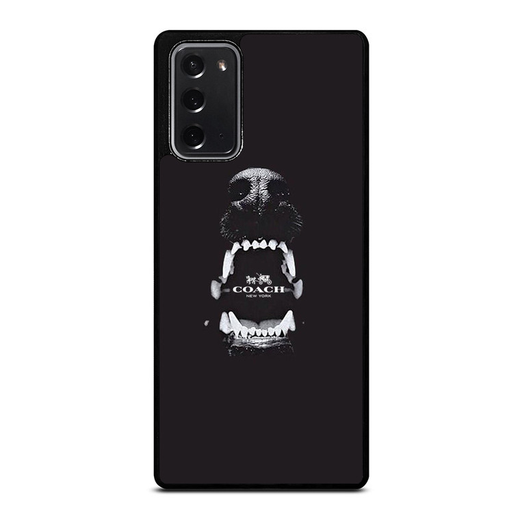COACH NEW YORK LOGO DOG Samsung Galaxy Note 20 Case