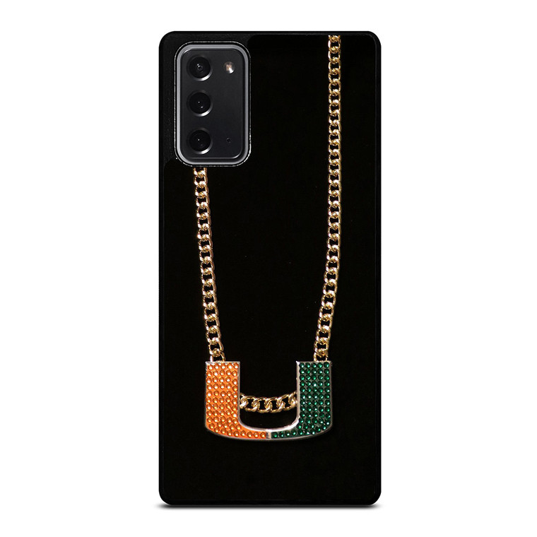 MIAMI HURRICANES TURNOVER CHAIN Samsung Galaxy Note 20 Case