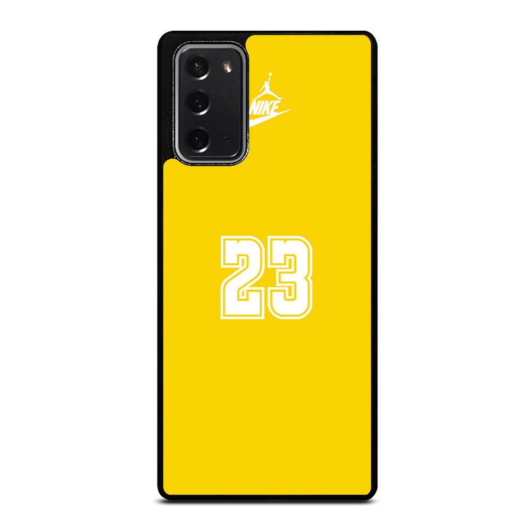NIKE 23 YELLOW AIR JORDAN Samsung Galaxy Note 20 Case