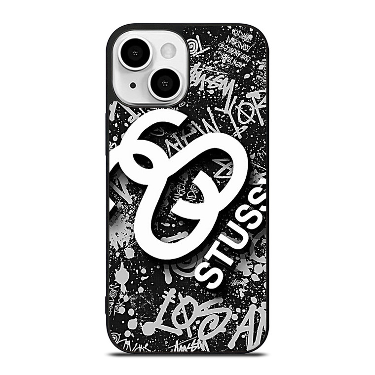STUSSY ABSTRACT LOGO iPhone 13 Mini Case STUSSY ABSTRACT LOGO iPhone 13 Mini Case