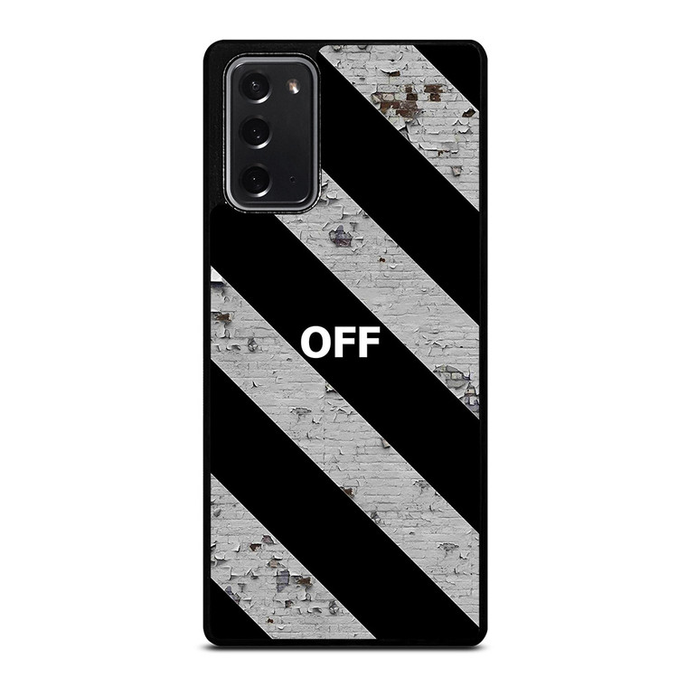 OFF WHITE LOGO STRIPE Samsung Galaxy Note 20 Case