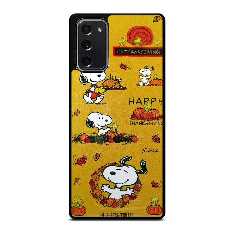 SNOOPY THE PEANUTS THANKSGIVING Samsung Galaxy Note 20 Case