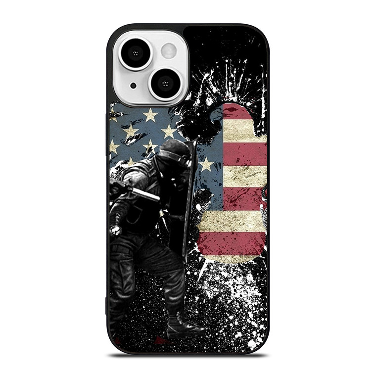 SWAT EAGLE AMERICAN FLAG iPhone 13 Mini Case