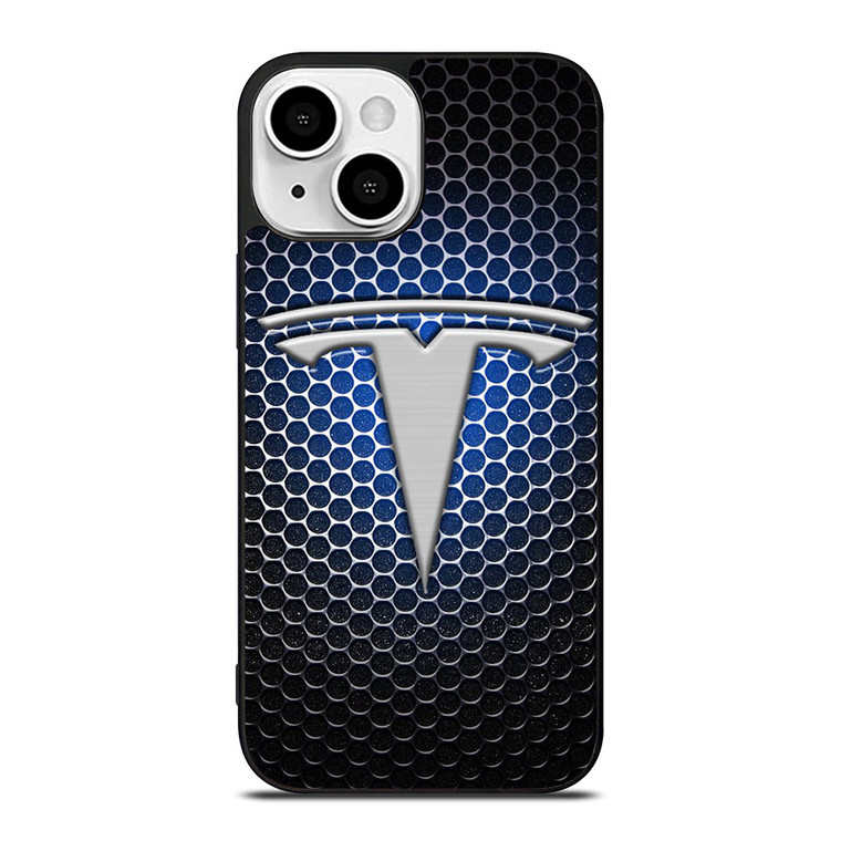 TESLA LOGO BLUE LIGHT iPhone 13 Mini Case