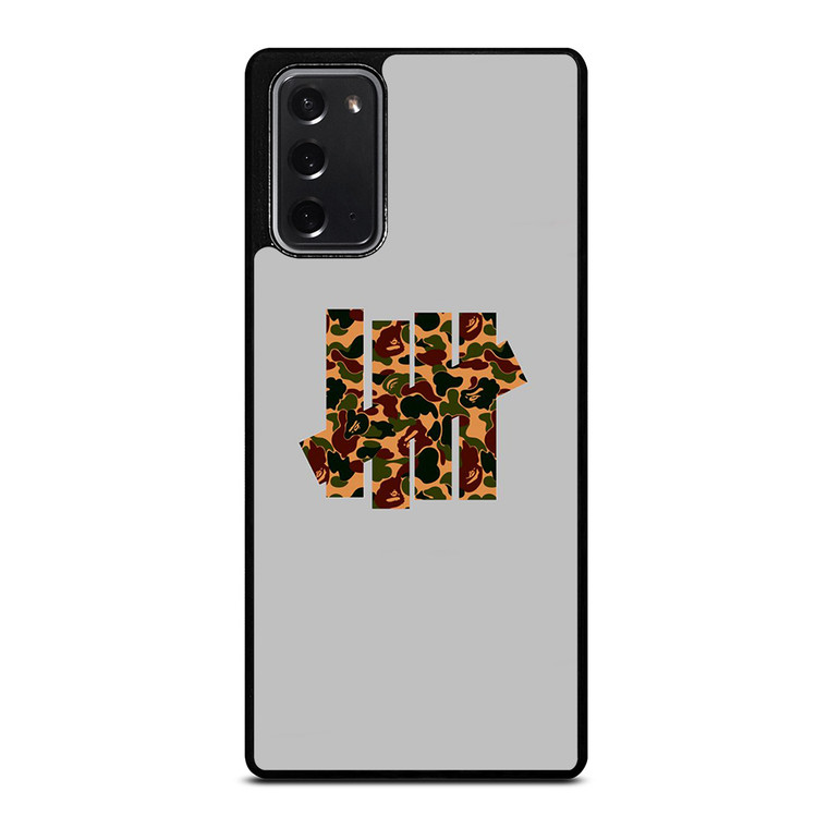 UNDEFEATED LOGO BAPE CAMO Samsung Galaxy Note 20 Case UNDEFEATED LOGO BAPE CAMO Samsung Galaxy Note 20 Case