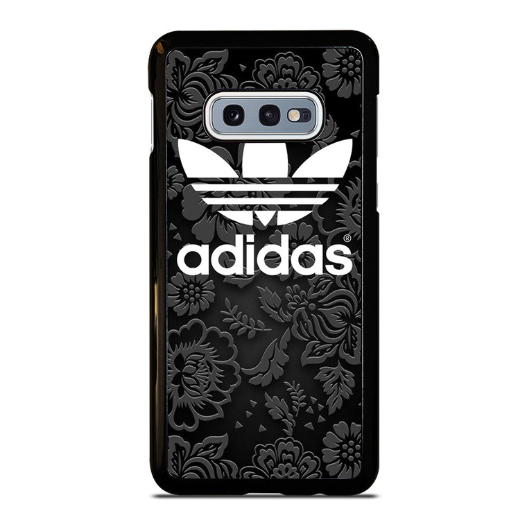 ADIDAS LOGO BLACK FLORAL Samsung Galaxy S10 Case