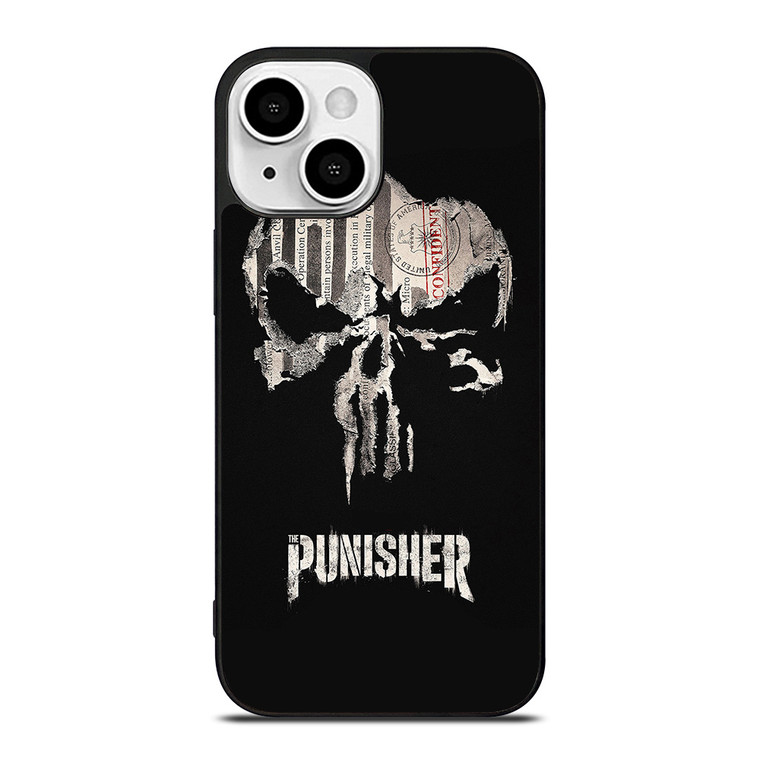 THE PUNISHER SKULL PAPER EFFECT ARTWORK iPhone 13 Mini Case