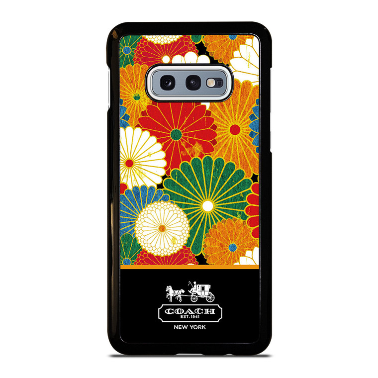 COACH NEW YORK COLORFUL FLORAL LOGO Samsung Galaxy S10 Case