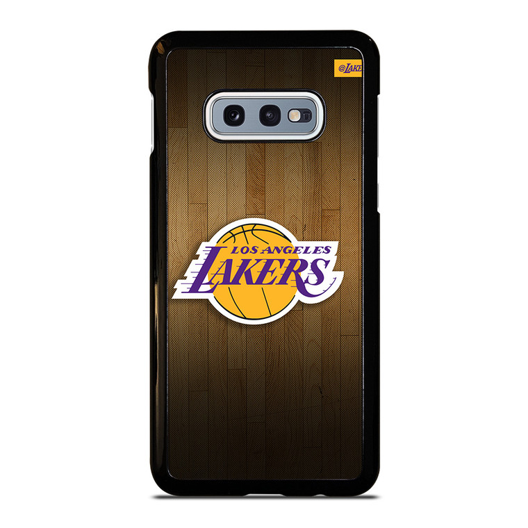 LA LAKERS BASKETBALL WOODEN Samsung Galaxy S10 Case