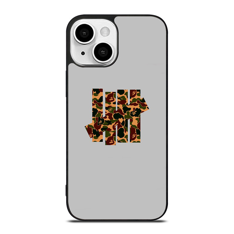 UNDEFEATED LOGO BAPE CAMO iPhone 13 Mini Case