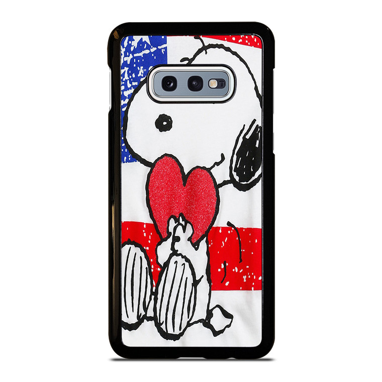 SNOOPY HEARTS AMERICA GIRLS PEANUTS Samsung Galaxy S10 Case