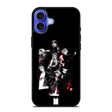 BTS Bangtan Boys BLACK iPhone 16 Case