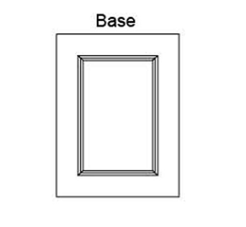 BASE DECORATIVE DOOR – SHAKER GRAY