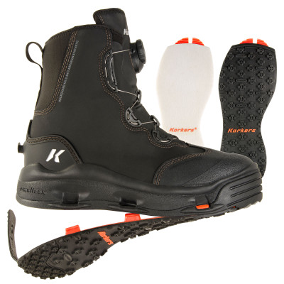 Korkers Devil's Canyon Wading Boots with Kling-On & Felt Soles