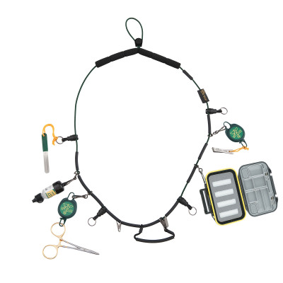 Dr. Slick Fully Loaded Necklace Lanyard for Fly Fishing - Nippers, Clamp, File