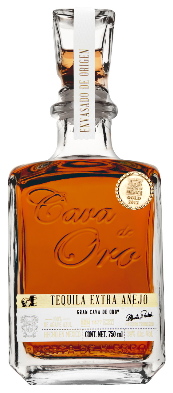 Cava De Oro Tequila Extra Anejo 100% Blue Agave 700mL ABV 40%