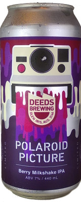 Deeds Brewing Polaroid Picture Berry Milkshake IPA 440mL ABV 7% | Australian Craft Beer
