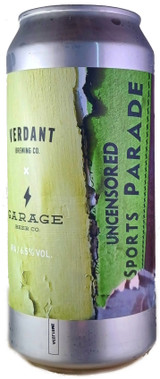 Verdant Brewing Co x Garage Beer Co: Uncensored Sports Parade Hazy IPA 440mL ABV 6.5% | English Craft Beer