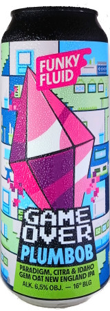 Funky Fluid Game Over: Plumbob Hazy IPA 500mL ABV 6.6% | Polish Craft Beer