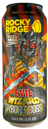 Rocky Ridge Evil Wizard Cyborg Boss Black IPA 500mL ABV 6.5% | Australian Craft Beer