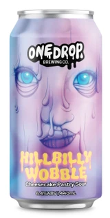 One Drop Hillbilly Wobble Cheesecake Pastry Sour 440mL ABV 6.4% | Australian Craft Beer