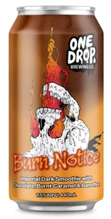 One Drop Burn Notice Imperial Dark Smoothie Pastry Stout 440mL ABV 7.5% | Australian Craft Beer