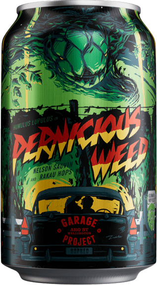 Garage Project Pernicious Weed Double IPA 330mL ABV 8% | New Zealand Craft Beer