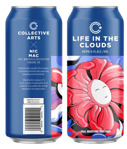 Collective Arts Life In The Clouds NE IPA 473mL ABV 6.1% | Canada Craft Beer