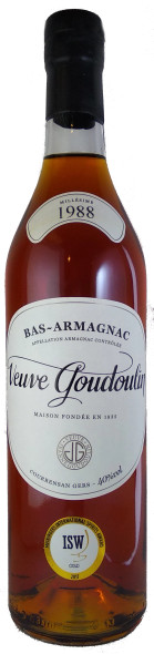 Armagnac Veuve Goudoulin Vintage 1988 33YO Bas Armagnac