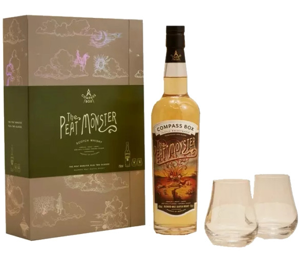 The Peat Monster Gift Set with 2 Glasses