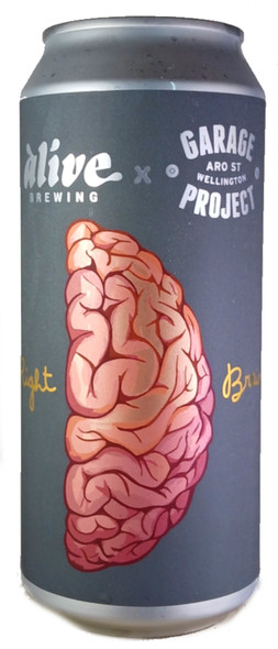 Alive Brewing x Garage Project Right Brain Hazy IPA 473mL ABV 7.8% | Singapore Craft Beer Alive Brewing x Garage Project Right Brain Hazy IPA 473mL ABV 7.8% | Singapore Craft Beer
