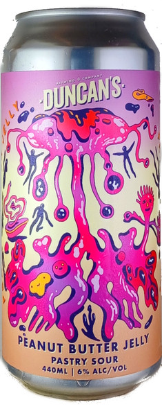 Duncan's Peanut Butter & Jelly Pastry Sour 440mL ABV 6% | New Zealand Craft Beer