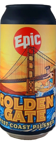 Epic Golden Gate West Coast Pilsner 440mL ABV 6.7% | New Zealand Craft Beer