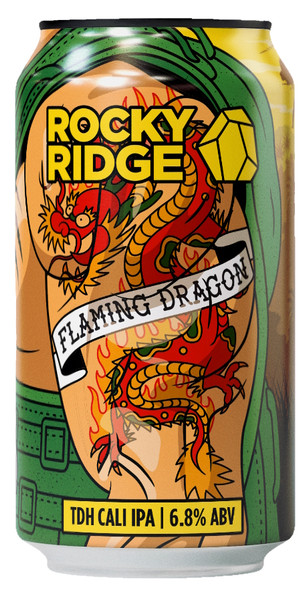 Rocky Ridge Flaming Dragon TDH Cali IPA 375mL ABV 6.8% | Australian Craft Beer