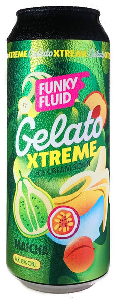 Funky Fluid Gelato XTREME: Matcha Ice Cream Sour 500mL ABV 8% | Polish Craft Beer