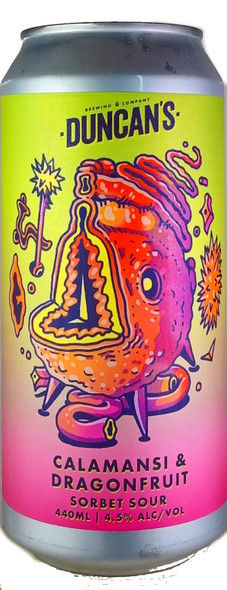Duncan's Calamansi & Dragonfruit Sorbet Sour 440mL ABV 4.5% | New Zealand Craft Beer