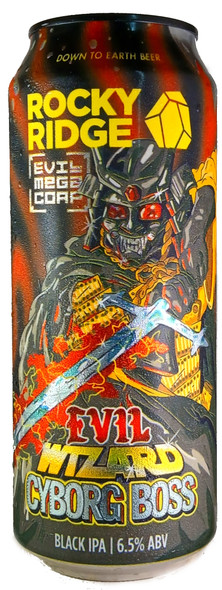 Rocky Ridge Evil Wizard Cyborg Boss Black IPA 500mL ABV 6.5% | Australian Craft Beer