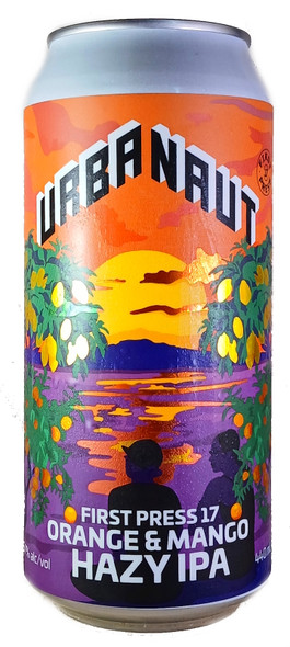 Urbanaut First Press 17 Orange & Mango Hazy IPA 440mL ABV 5.7% | New Zealand Craft Beer
