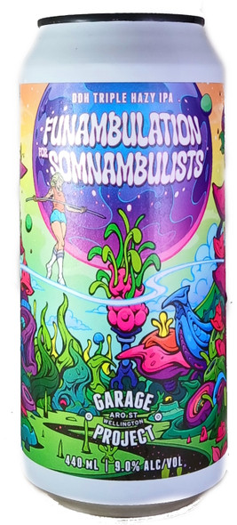 Garage Project Funambulation For Somnambulists Triple Hazy IPA 440mL ABV 9% | New Zealand Craft Beer