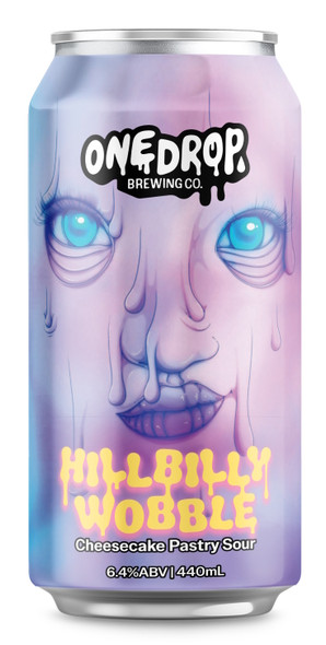 One Drop Hillbilly Wobble Cheesecake Pastry Sour 440mL ABV 6.4% | Australian Craft Beer