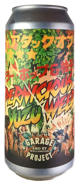 Garage Project Yuzu Pernicious Weed Double IPA 440mL ABV 8% | New Zealand Craft Beer