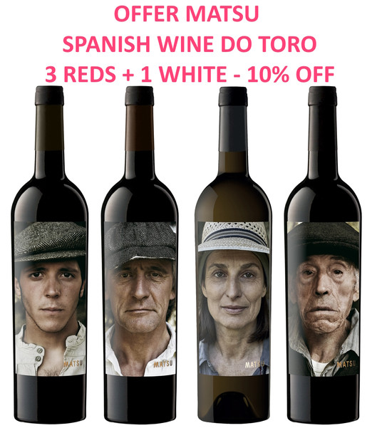 Offer Set 4 Matsu Spanish Wines DO Toro