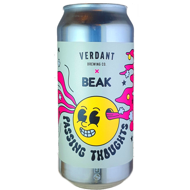 Verdant X BEAK Passing Thoughts Hazy IPA 440mL ABV 6.5% | English Craft Beer Verdant X BEAK Passing Thoughts Hazy IPA 440mL ABV 6.5% | English Craft Beer