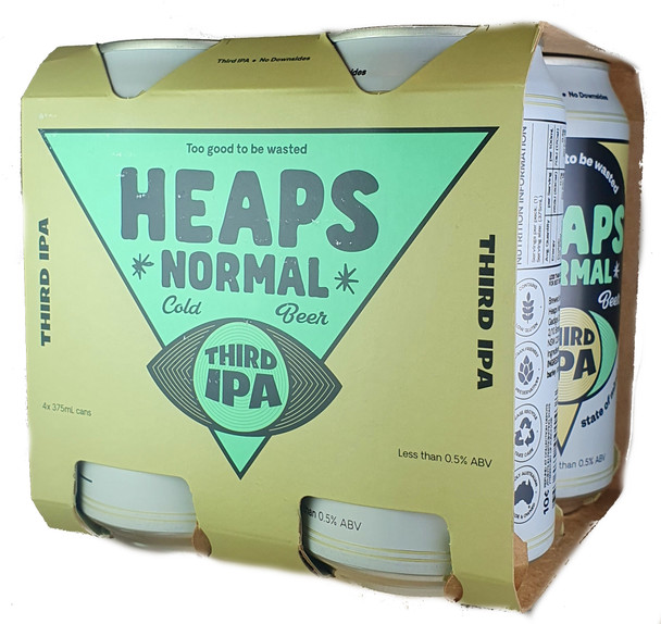Heaps Normal Third IPA Non Alcoholic 375mL 4 Pack
