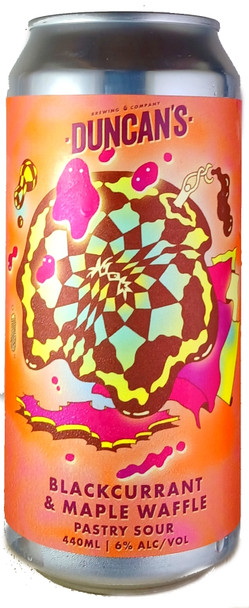 Duncan's Black Currant & Maple Waffle Pastry Sour 440mL ABV 6% | New Zealand Craft Beer