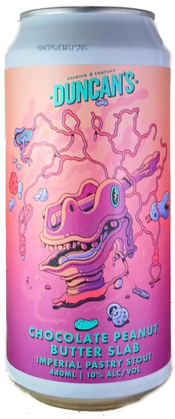 Duncan's Chocolate Peanut Butter Slab Imperial Pastry Stout 440mL ABV 10% | New Zealand Craft Beer